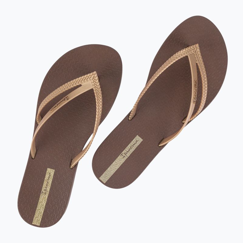 Női flip-flop papucs Ipanema Bossa brown/gold 8