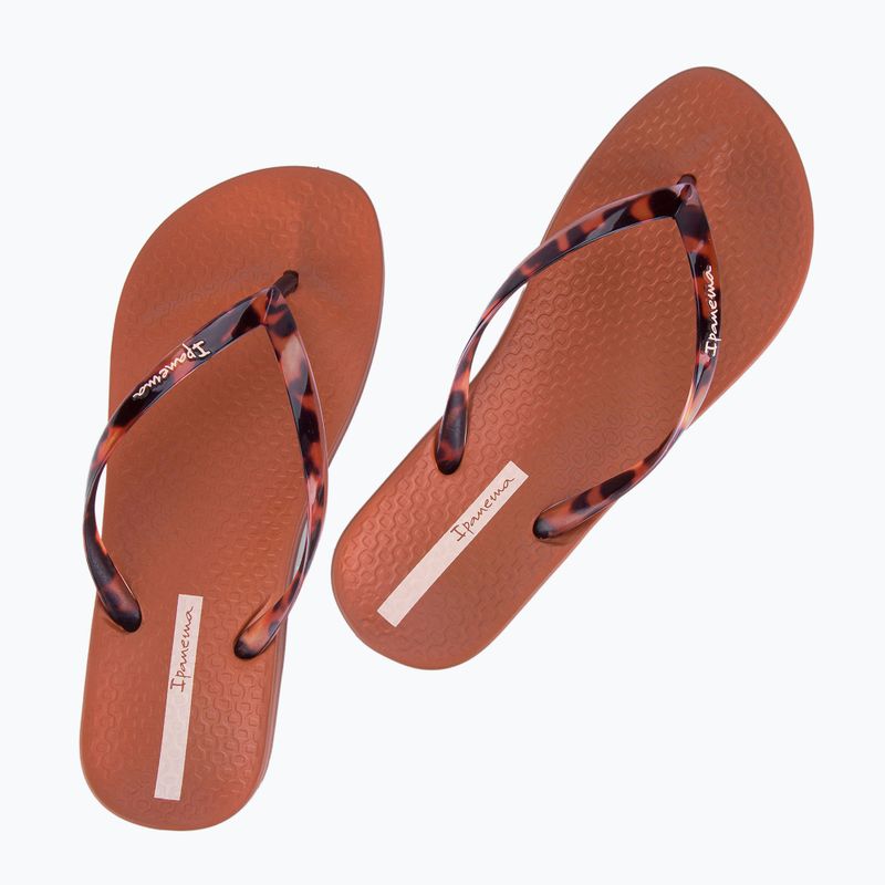 Női flip-flop papucs Ipanema Anat Connect brown/clear 2