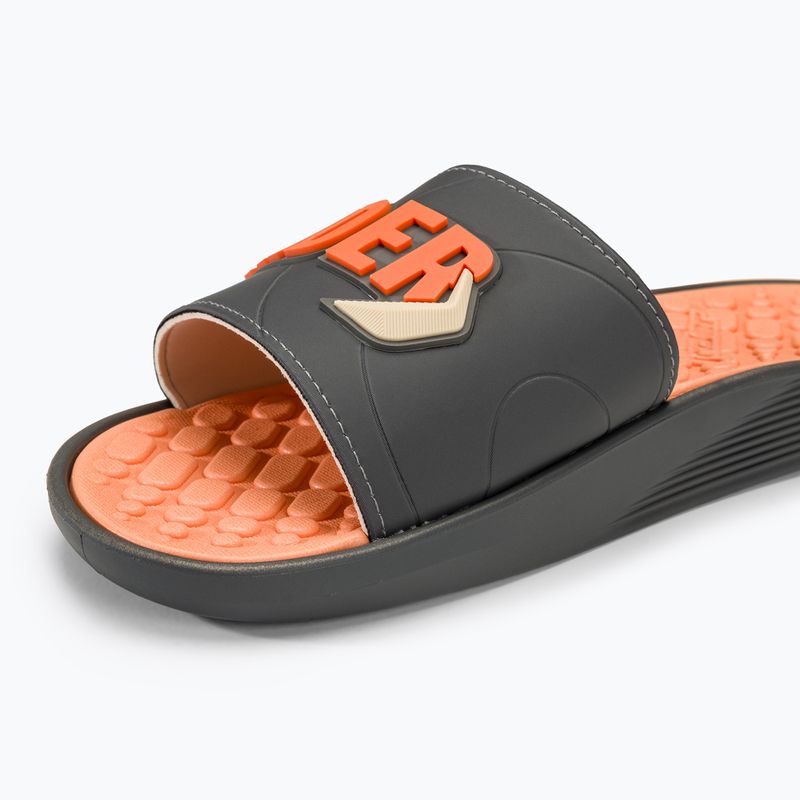 RIDER Pump Slide AD férfi flip-flop szürke/sötét szürke/narancs 7