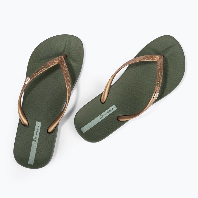 Női flip-flop papucs Ipanema Anatomic Brasilidade green/gold 9