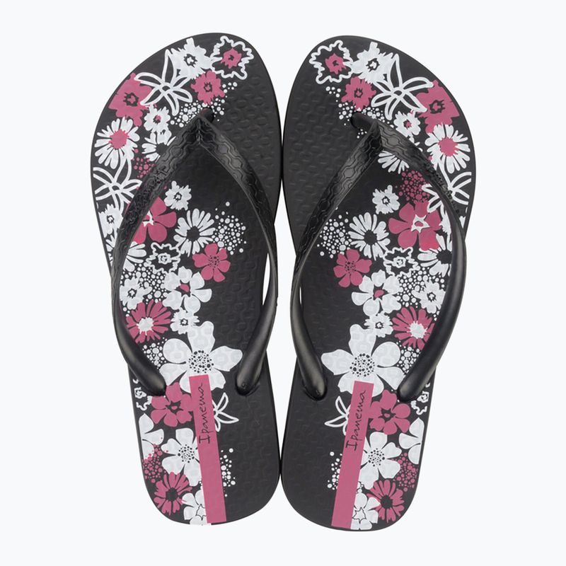 Ipanema Classic Happy XII fekete/fekete/fehér női flip flopok 2
