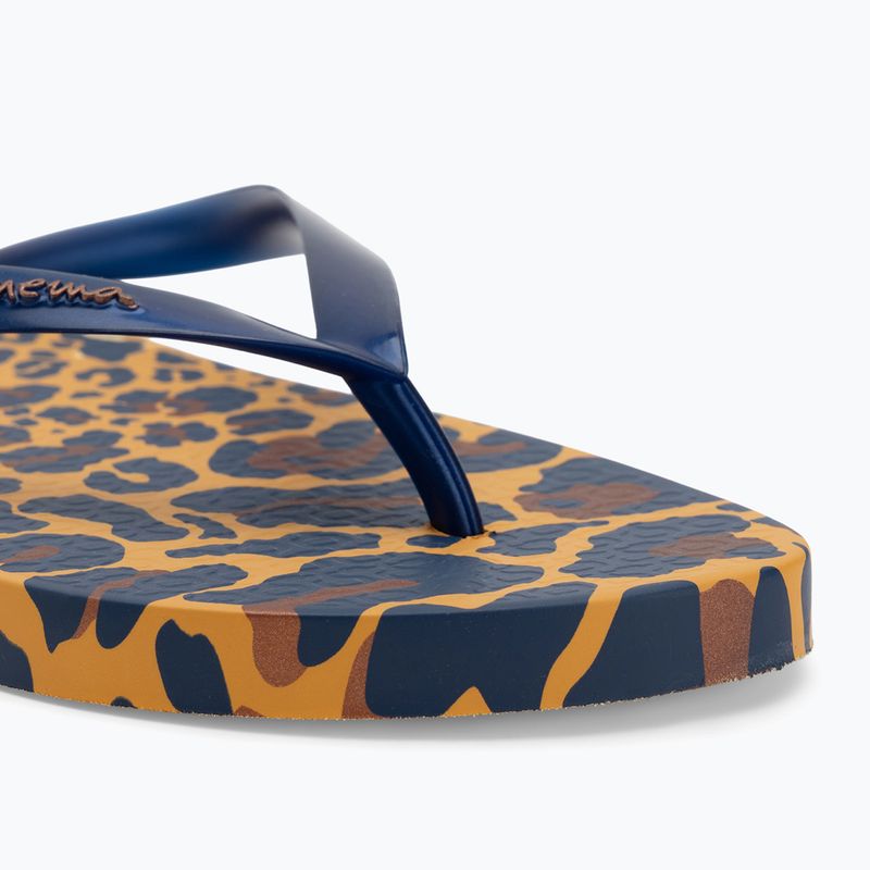 Női Ipanema Animal Print VI flip flop sárga/gyöngykék flip flopok 7