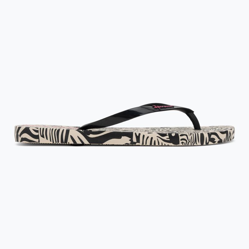 Ipanema Animal Print VI bézs/fekete/rózsaszín női flip flopok 2
