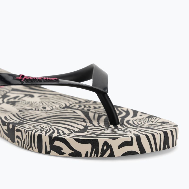 Ipanema Animal Print VI bézs/fekete/rózsaszín női flip flopok 7