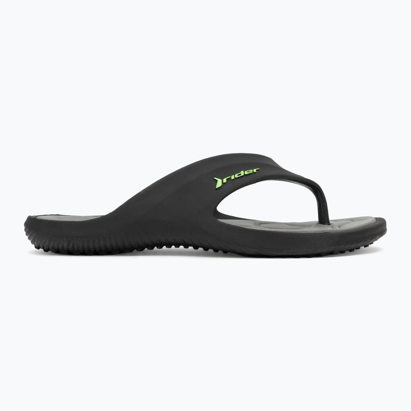 Férfi Rider Cape XVIII flip flop fekete/szürke/zöld flip flopok 2