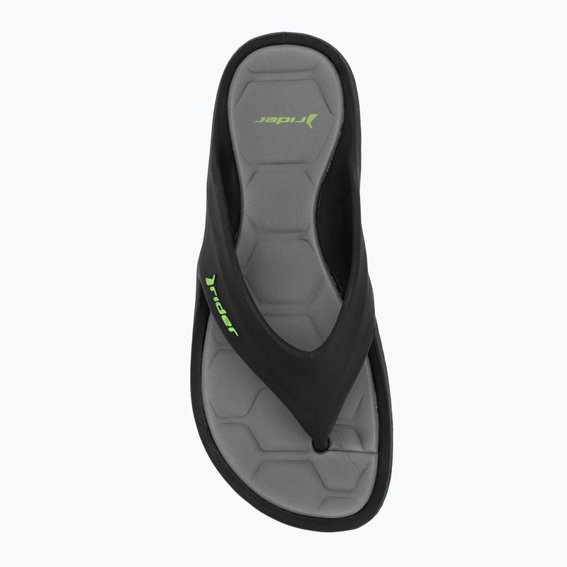 Férfi Rider Cape XVIII flip flop fekete/szürke/zöld flip flopok 5