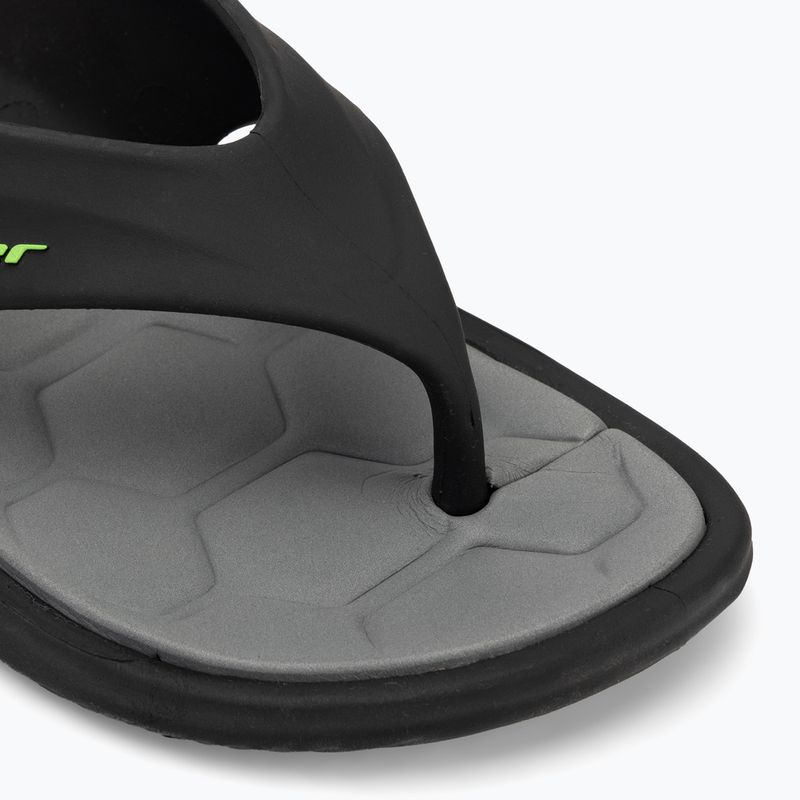 Férfi Rider Cape XVIII flip flop fekete/szürke/zöld flip flopok 7
