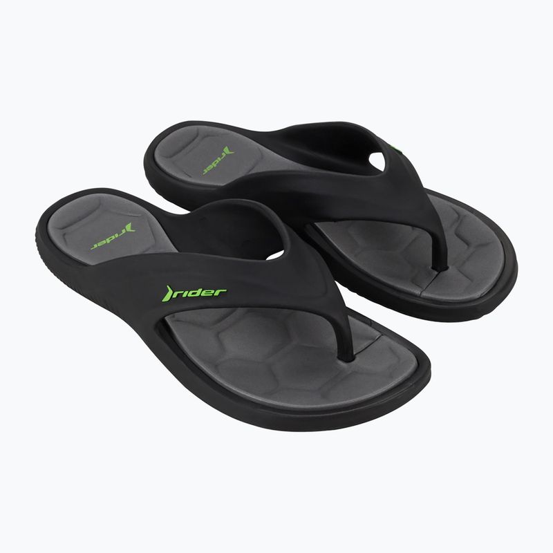 Férfi Rider Cape XVIII flip flop fekete/szürke/zöld flip flopok