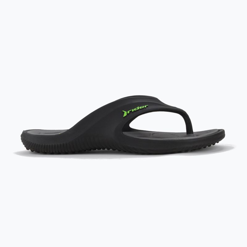 Férfi Rider Cape XVIII flip flop fekete/szürke/zöld flip flopok 3