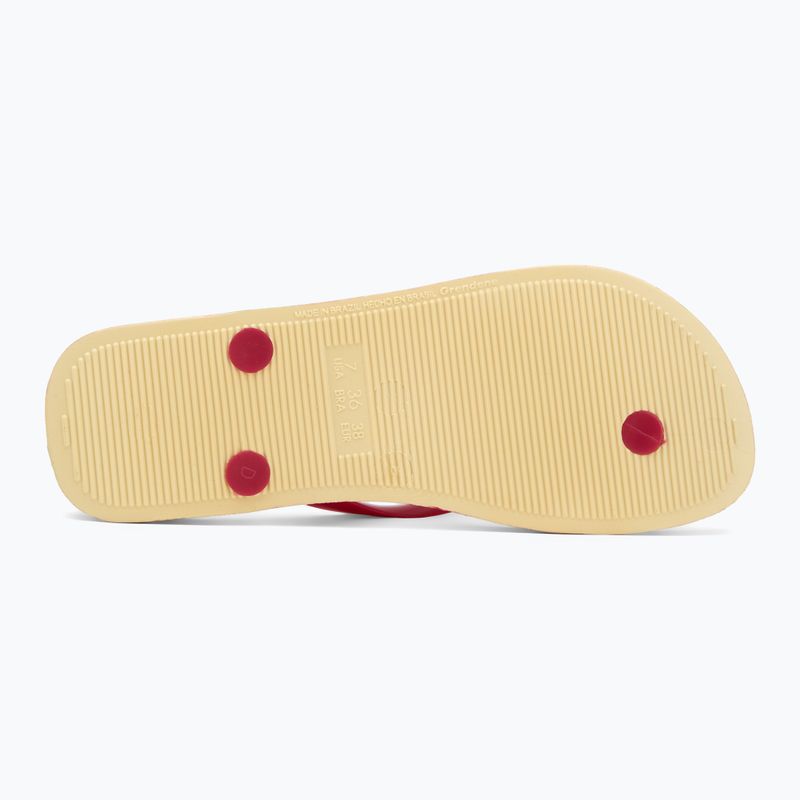 Ipanema Verao Tropical sárga/piros női flip-flopok 4