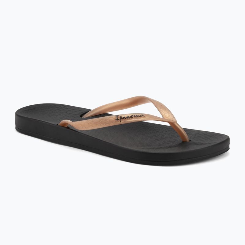 Női Ipanema Anat Tan fekete/arany flip flopok