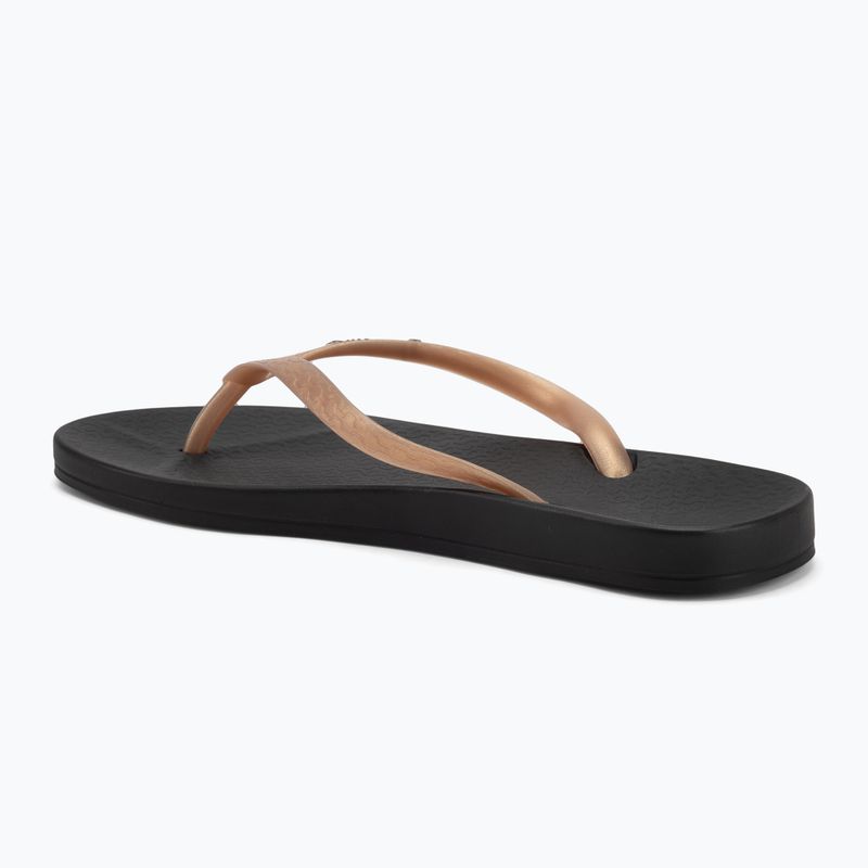 Női Ipanema Anat Tan fekete/arany flip flopok 3
