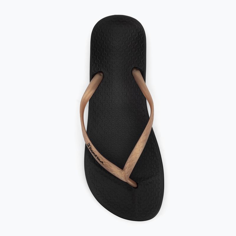 Női Ipanema Anat Tan fekete/arany flip flopok 5