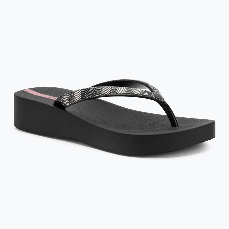 Női Ipanema Mesh X Plat fekete/fekete/lila flip flopok
