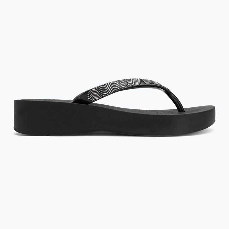 Női Ipanema Mesh X Plat fekete/fekete/lila flip flopok 2
