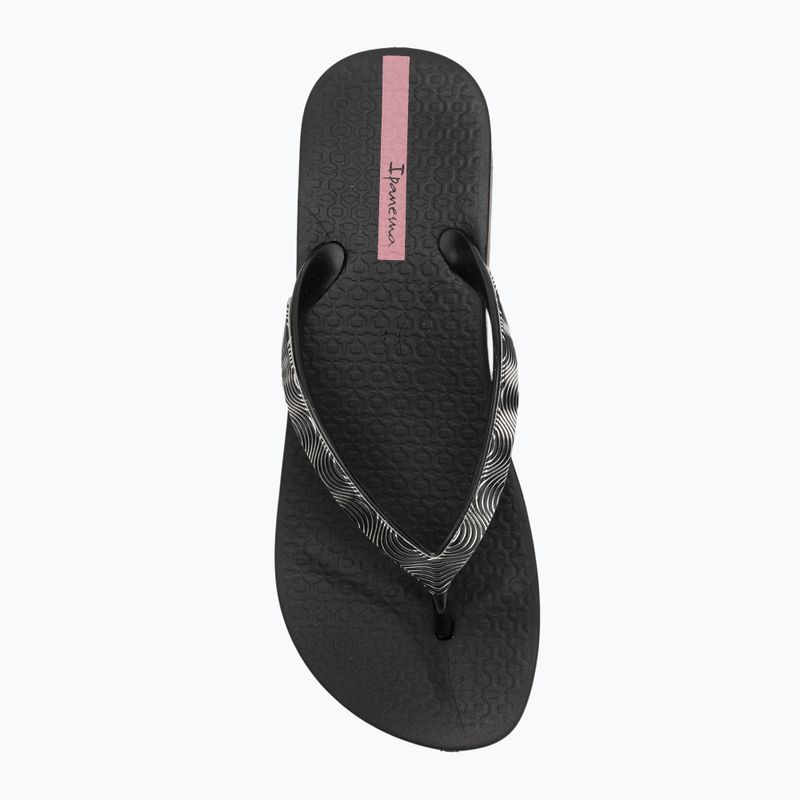 Női Ipanema Mesh X Plat fekete/fekete/lila flip flopok 5