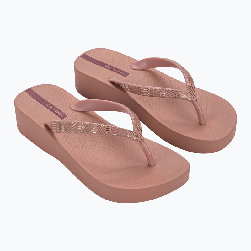 Női Ipanema Mesh X Plat flip flop rózsaszín/rózsaszín/piros flip flopok