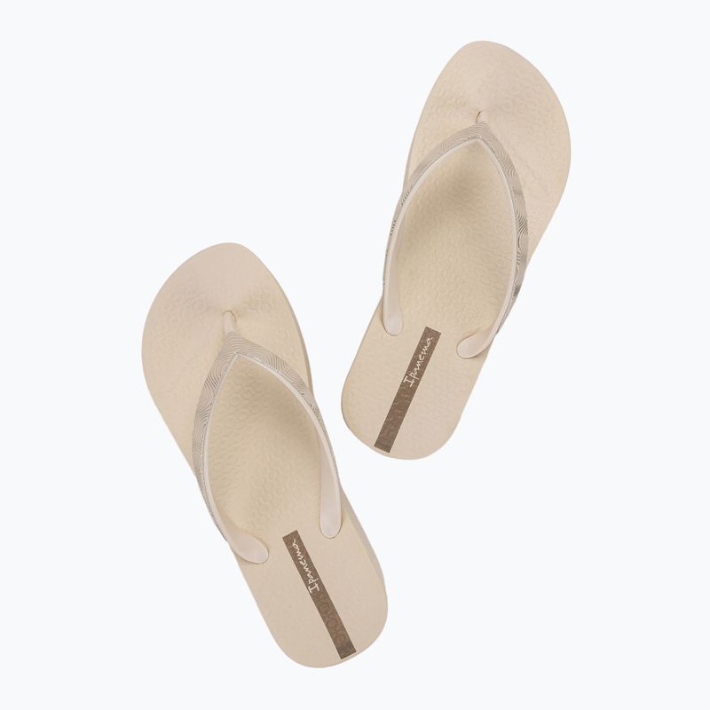 Női Ipanema Mesh X Plat flip flop bézs/bézs/barna 3