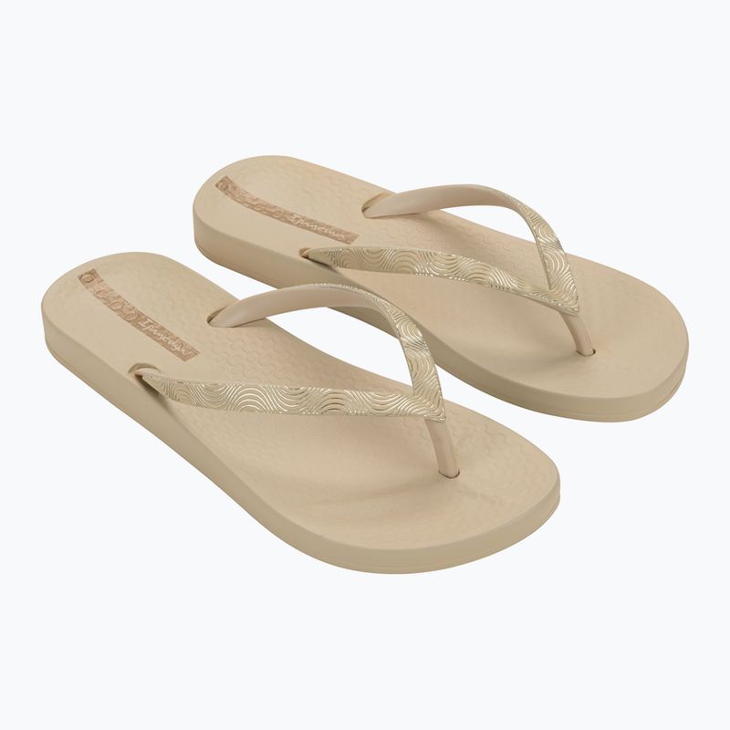 Női Ipanema Mesh IX bézs/bézs/gold flip flopok 8