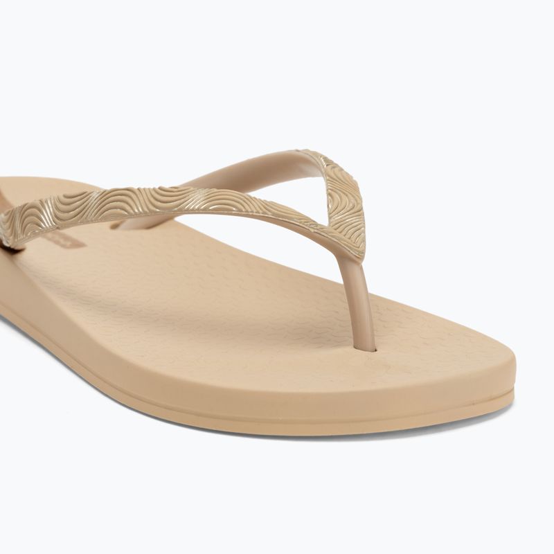 Női Ipanema Mesh IX bézs/bézs/gold flip flopok 7