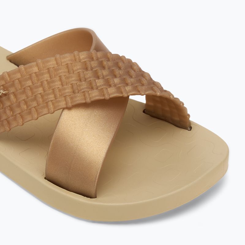 Női Ipanema Sense Slide bézs/arany flip-flopok 7