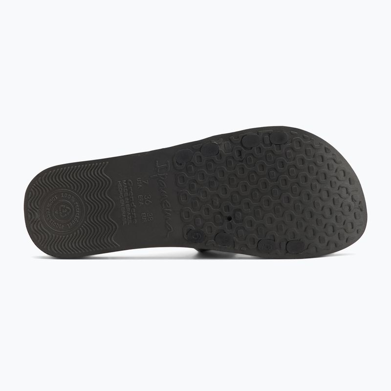 Női Ipanema Mesh Slide fekete/kék flip-flopok 4