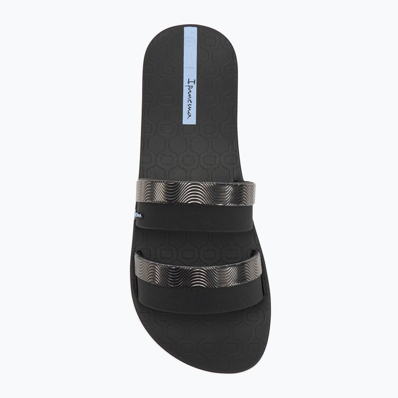 Női Ipanema Mesh Slide fekete/kék flip-flopok 5