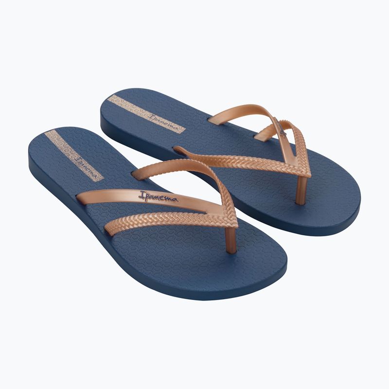 Ipanema Bossa kék/metál rózsaszín női flip flopok