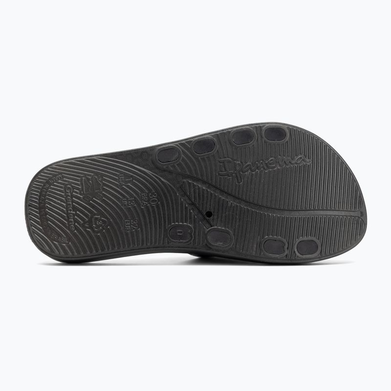 Ipanema Anat Classic fekete/fekete/fehér gyermek flip-flopok 4
