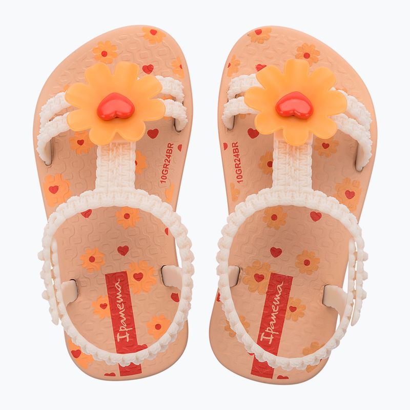 Ipanema Daisy Baby bézs/bézs/narancs szandálok 2