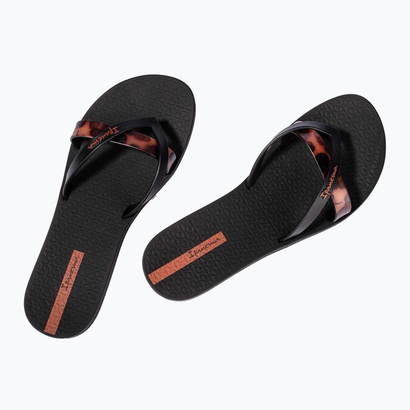 Ipanema Kirei Chic fekete/barna csempe női flip flopok 3