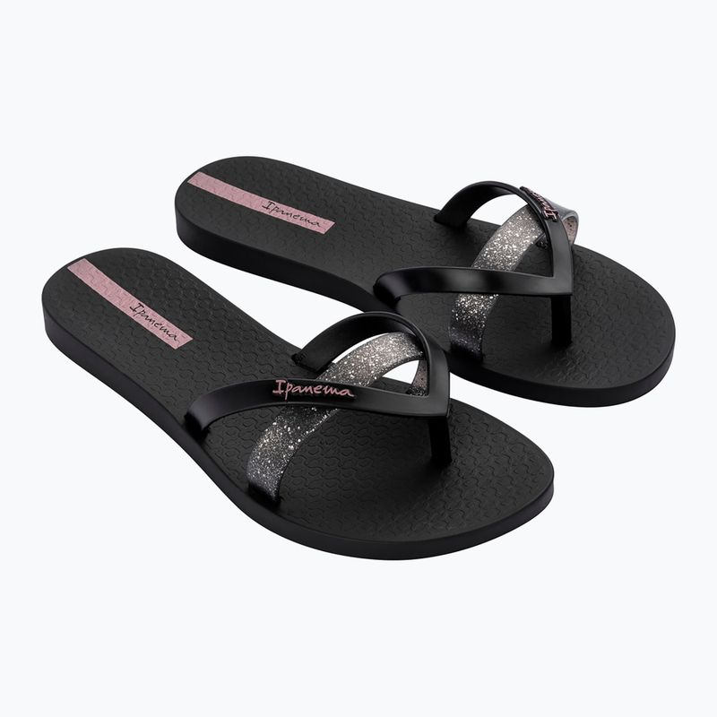 Ipanema Kirei Chic fekete/glitter/lila női flip flopok