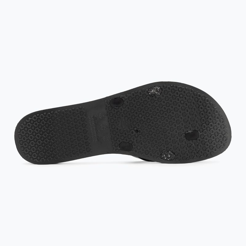Ipanema Kirei Chic fekete/glitter/lila női flip flopok 4