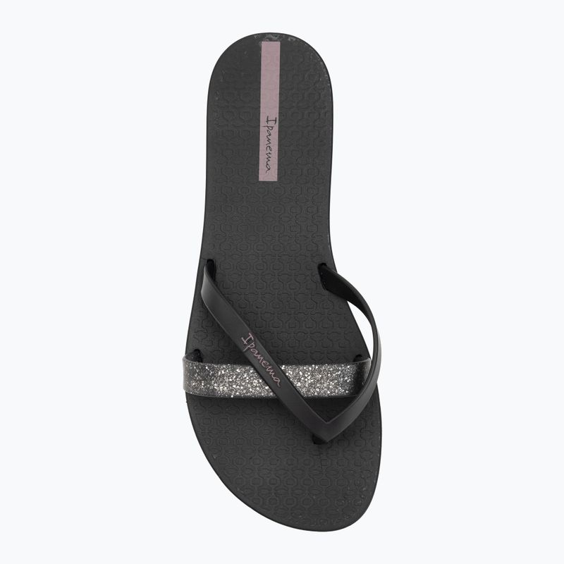 Ipanema Kirei Chic fekete/glitter/lila női flip flopok 5