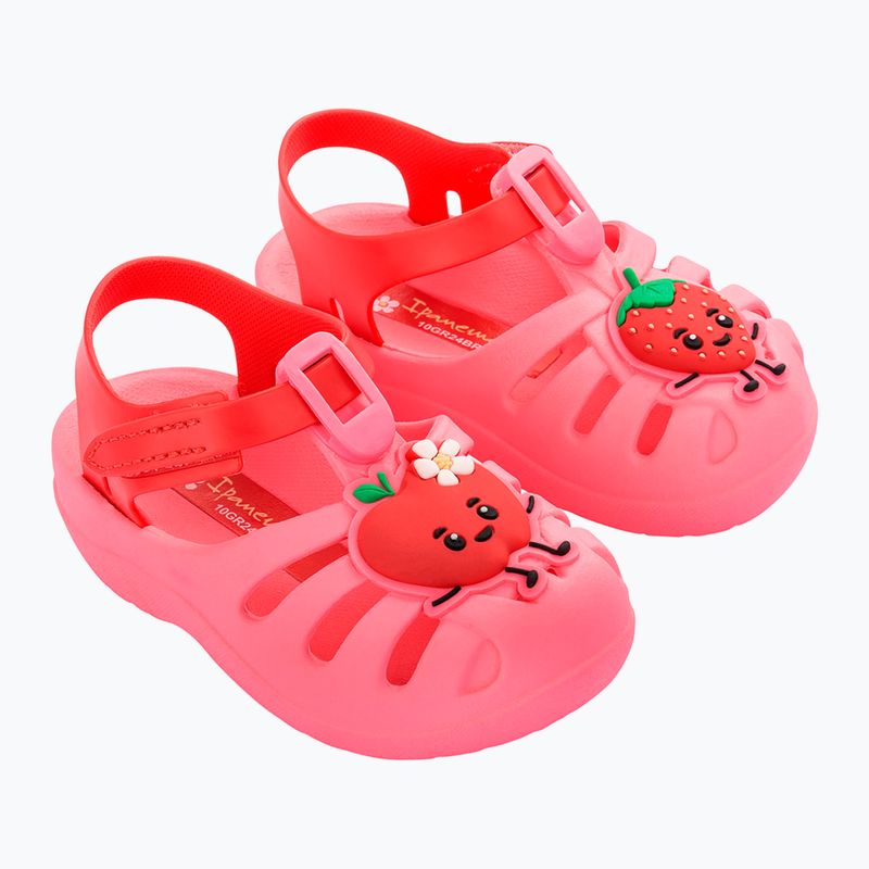 Ipanema Summer XIV Baby sötét rózsaszín/piros szandálok