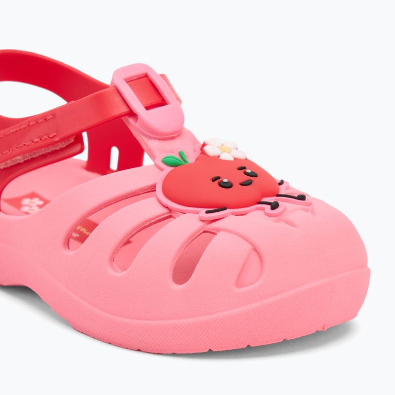 Ipanema Summer XIV Baby sötét rózsaszín/piros szandálok 7