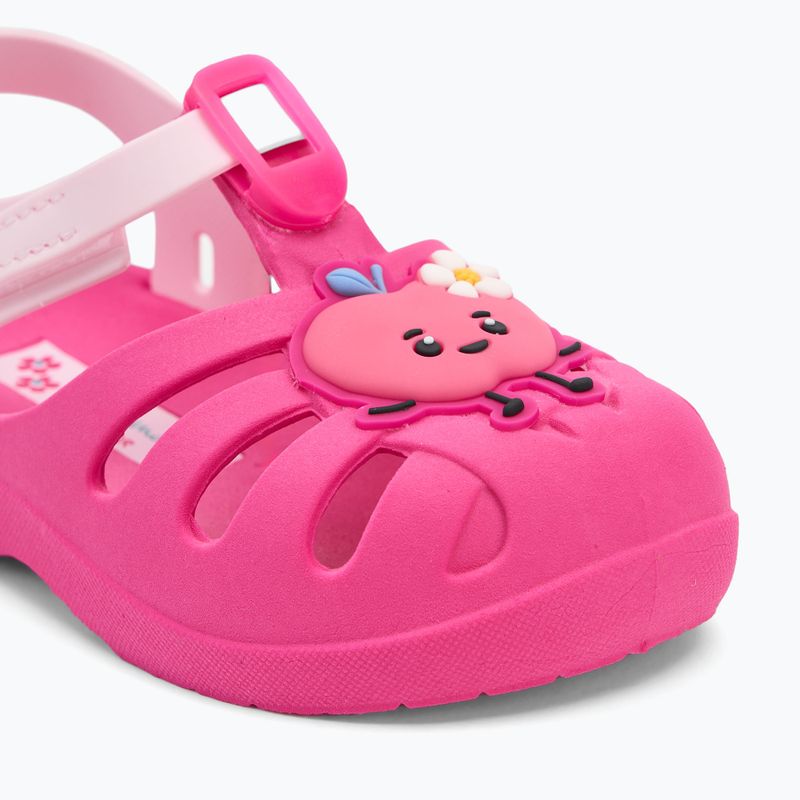 Ipanema Summer XIV Baby sötét rózsaszín/világos rózsaszín szandálok 7