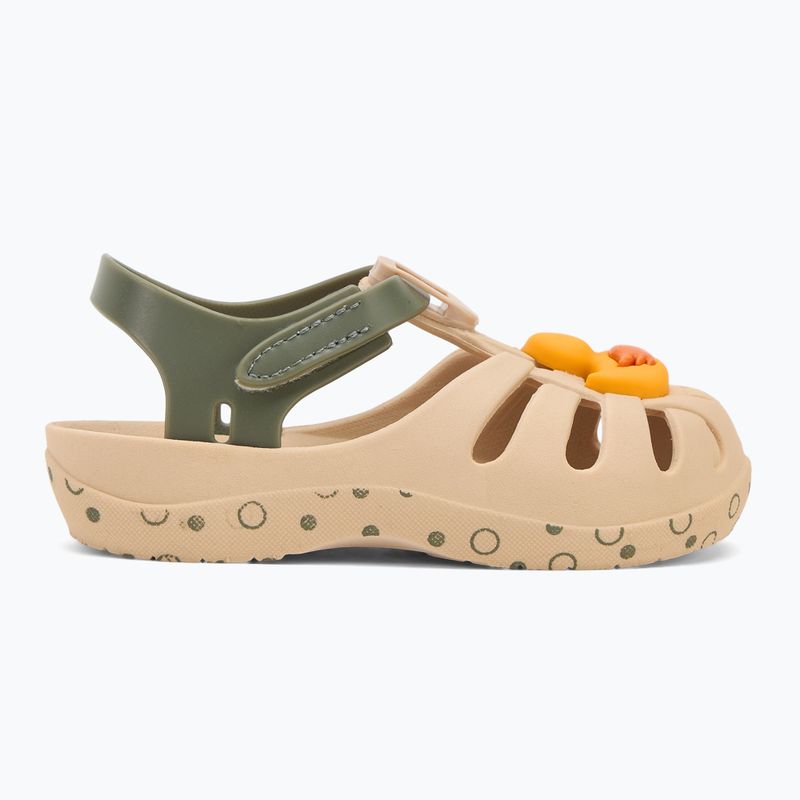 Ipanema Summer XV Baby világos bézs/zöld/sárga szandálok 2