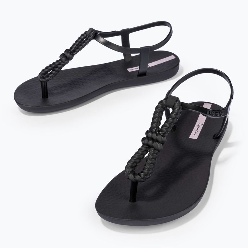 Ipanema Class Infinity fekete/fekete/lila női szandálok 3