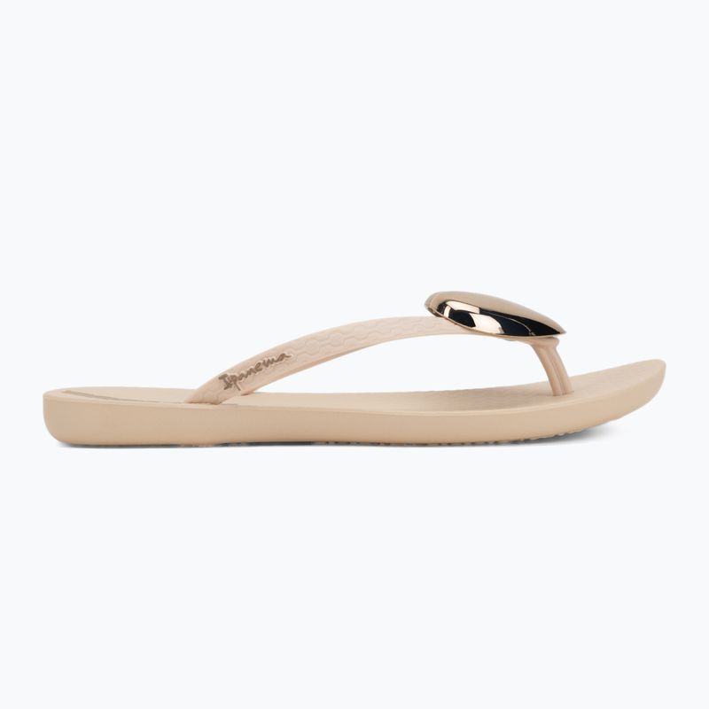 Női flip-flop papucsok Ipanema Maxi Fashion beige/gold 2