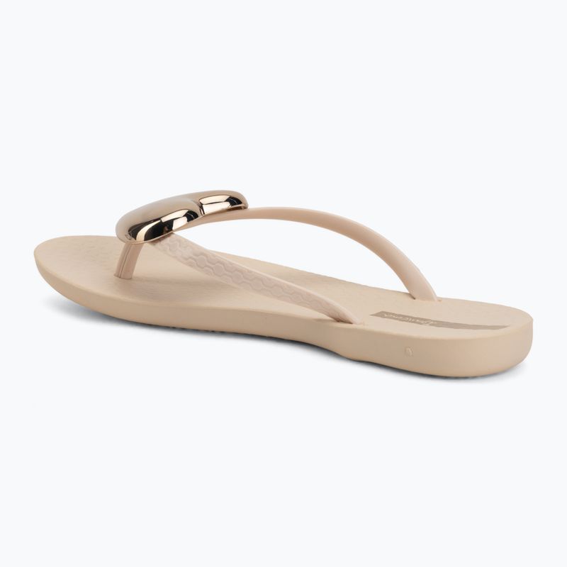 Női flip-flop papucsok Ipanema Maxi Fashion beige/gold 3