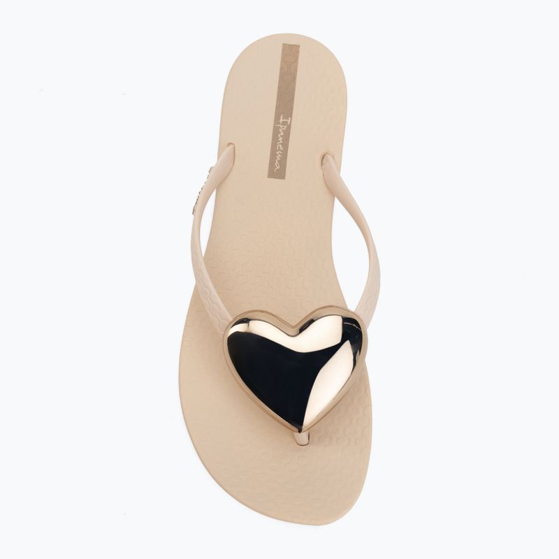 Női flip-flop papucsok Ipanema Maxi Fashion beige/gold 5