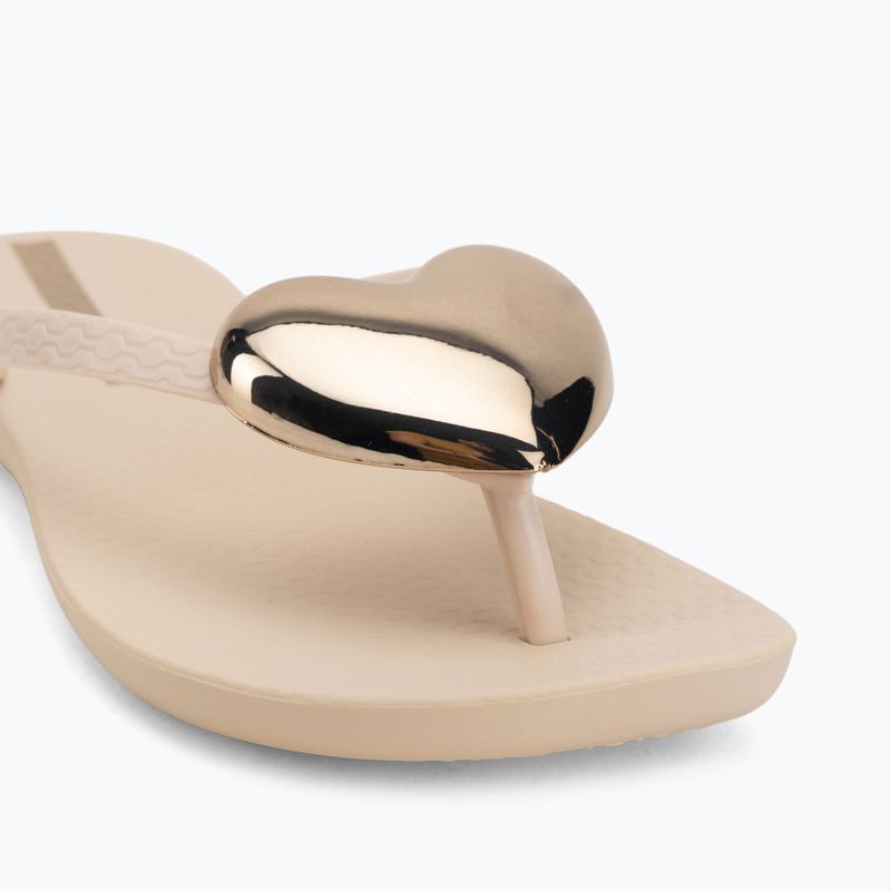 Női flip-flop papucsok Ipanema Maxi Fashion beige/gold 7