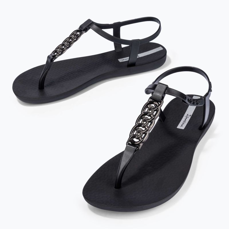 Női Ipanema Class Chain Chain szandál fekete/sötétszürke 10