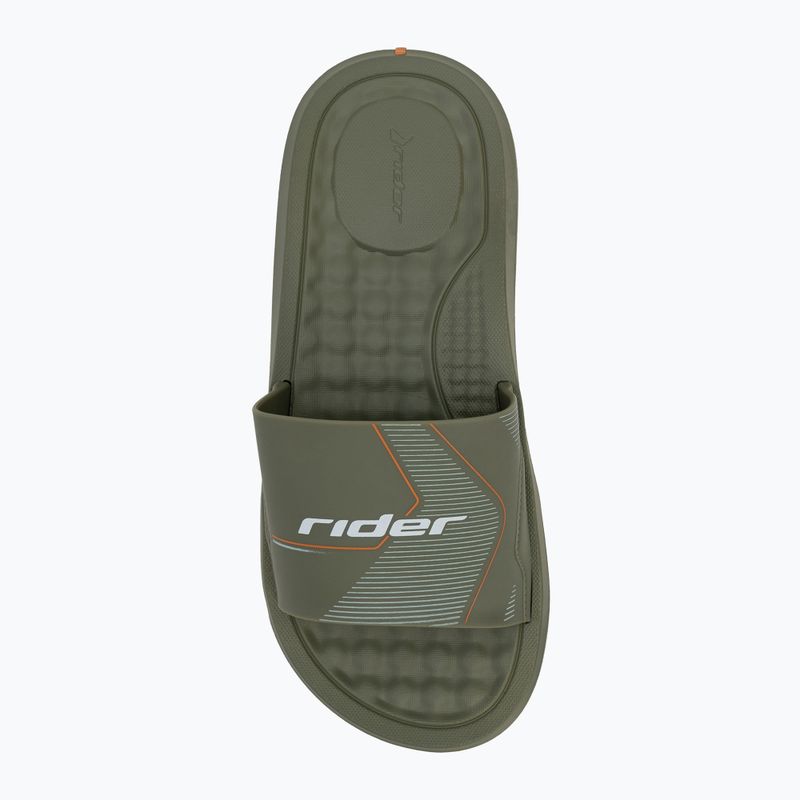 RIDER Step Slide zöld/zöld/fehér férfi flip-flopok 5