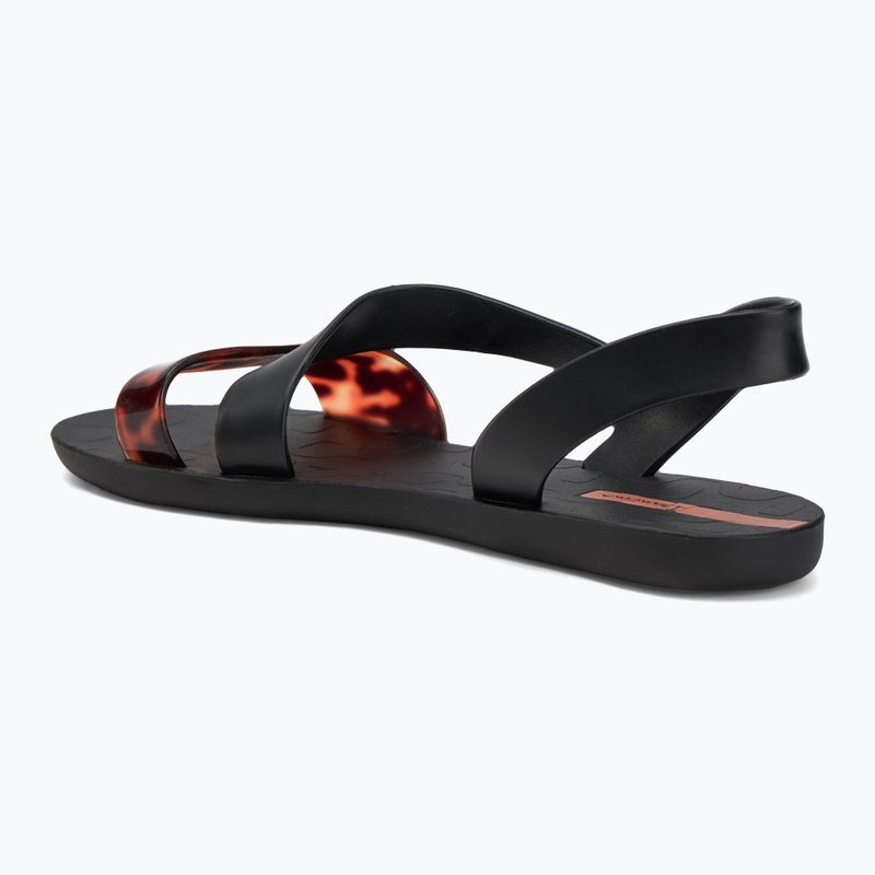 Ipanema Vibe fekete/teknős/rózsaszín női szandálok 3