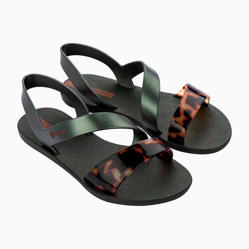 Női Ipanema Vibe zöld/teknős/barna szandálok