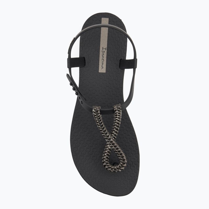 Ipanema Class Twist fekete/sötétszürke női szandálok 5
