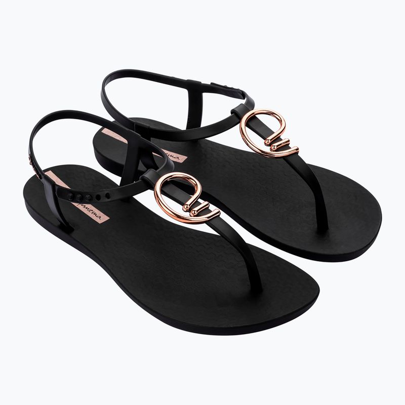 Női Ipanema Class Elegáns fekete/arany/rózsaszín szandálok