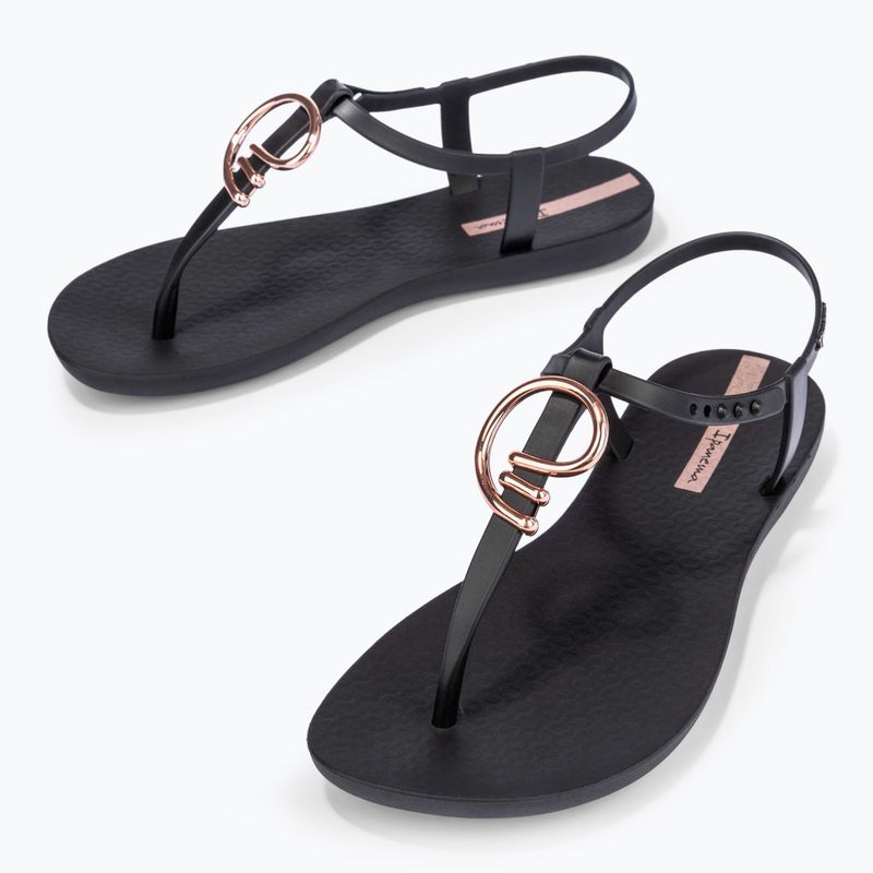 Női Ipanema Class Elegáns fekete/arany/rózsaszín szandálok 3